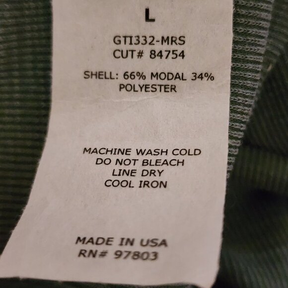 Green Envelope LA Drape Front Tee Top – Size L – NWT – Soft Modal Blend USA Made - Picture 9 of 9